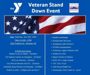 Veterans Stand Down Event @ Saginaw YMCA